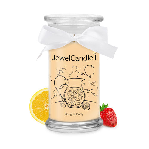 sangria party candela profumata con gioiello jewelcandle product picture cut big